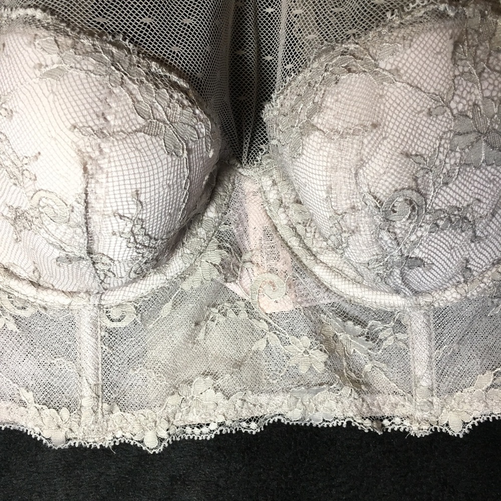 Dream Angels Lace & Dot Mesh High-neck Bra - Picture 5 of 8